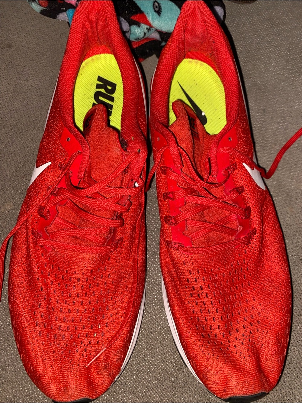 Nike Men's Red Athletic Running Sneakers